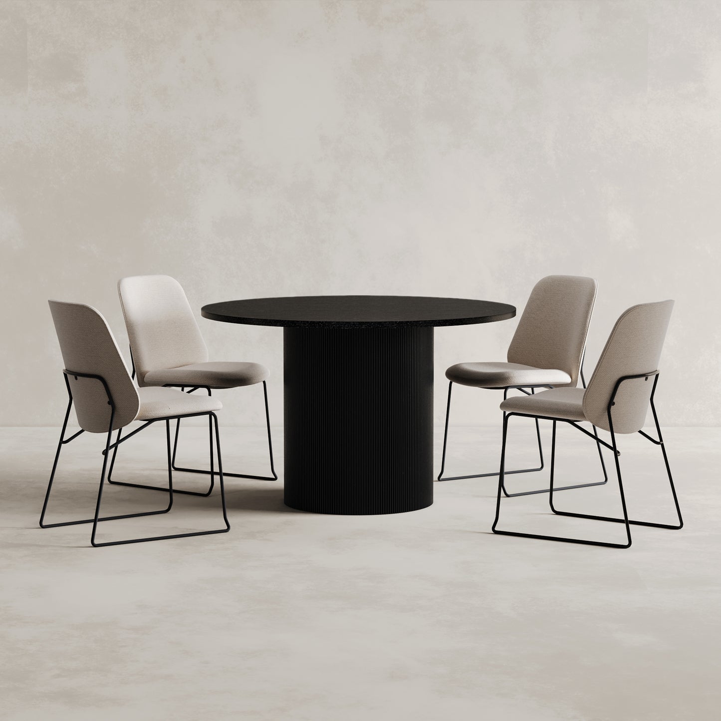 FLUTY Dining Table - Black