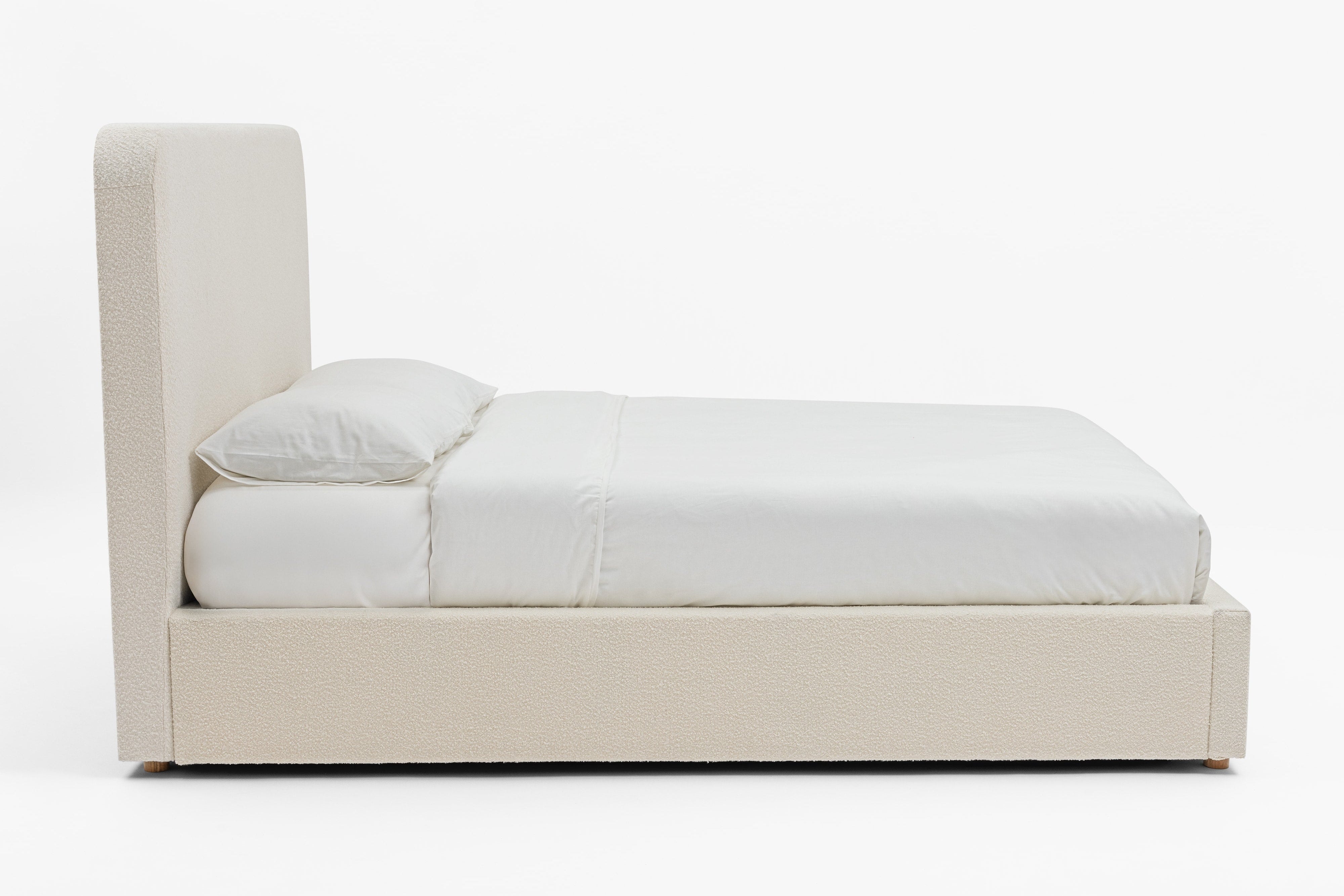 CHORUS Bouclé Bed with Storage