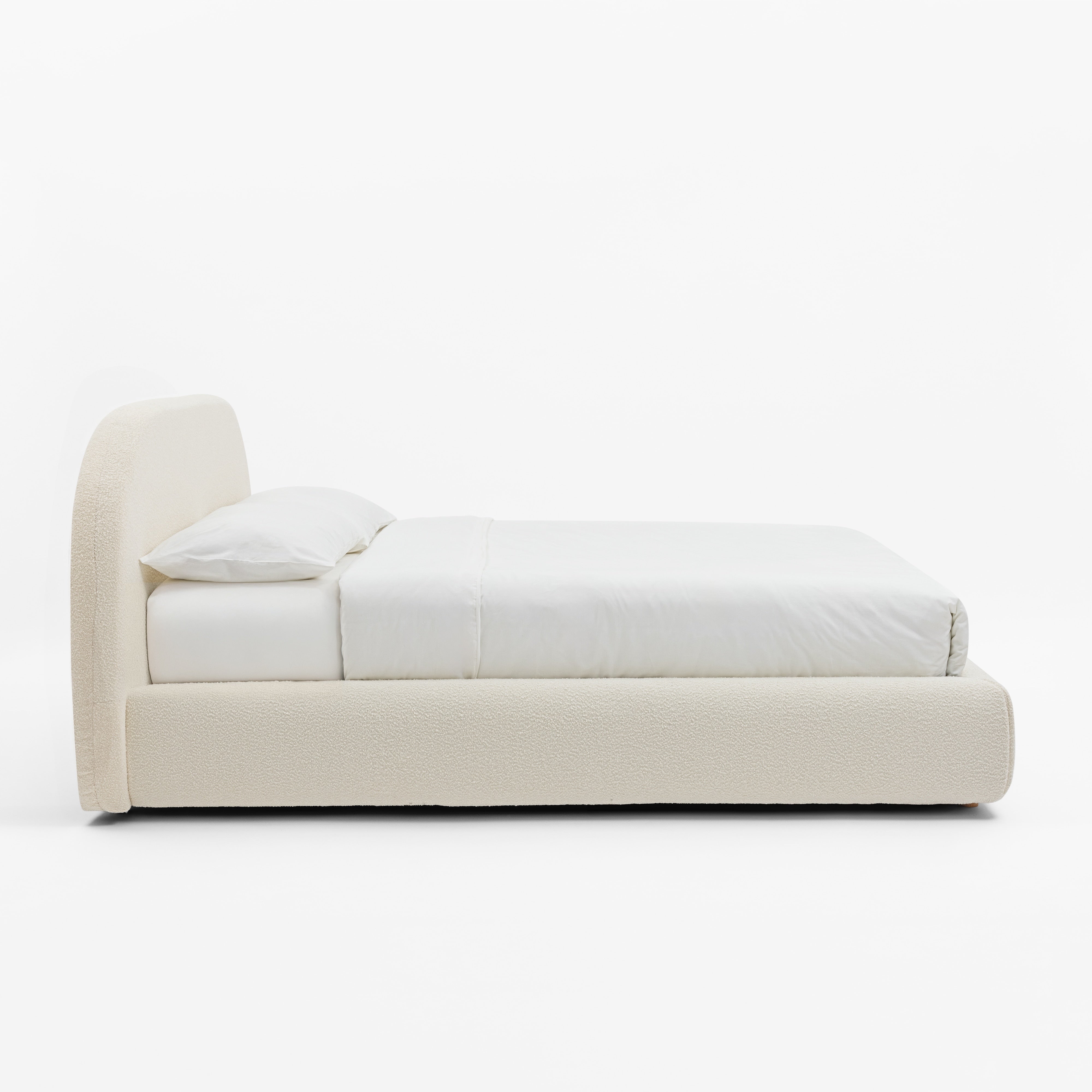 CLOUD Bouclé Bed with Storage