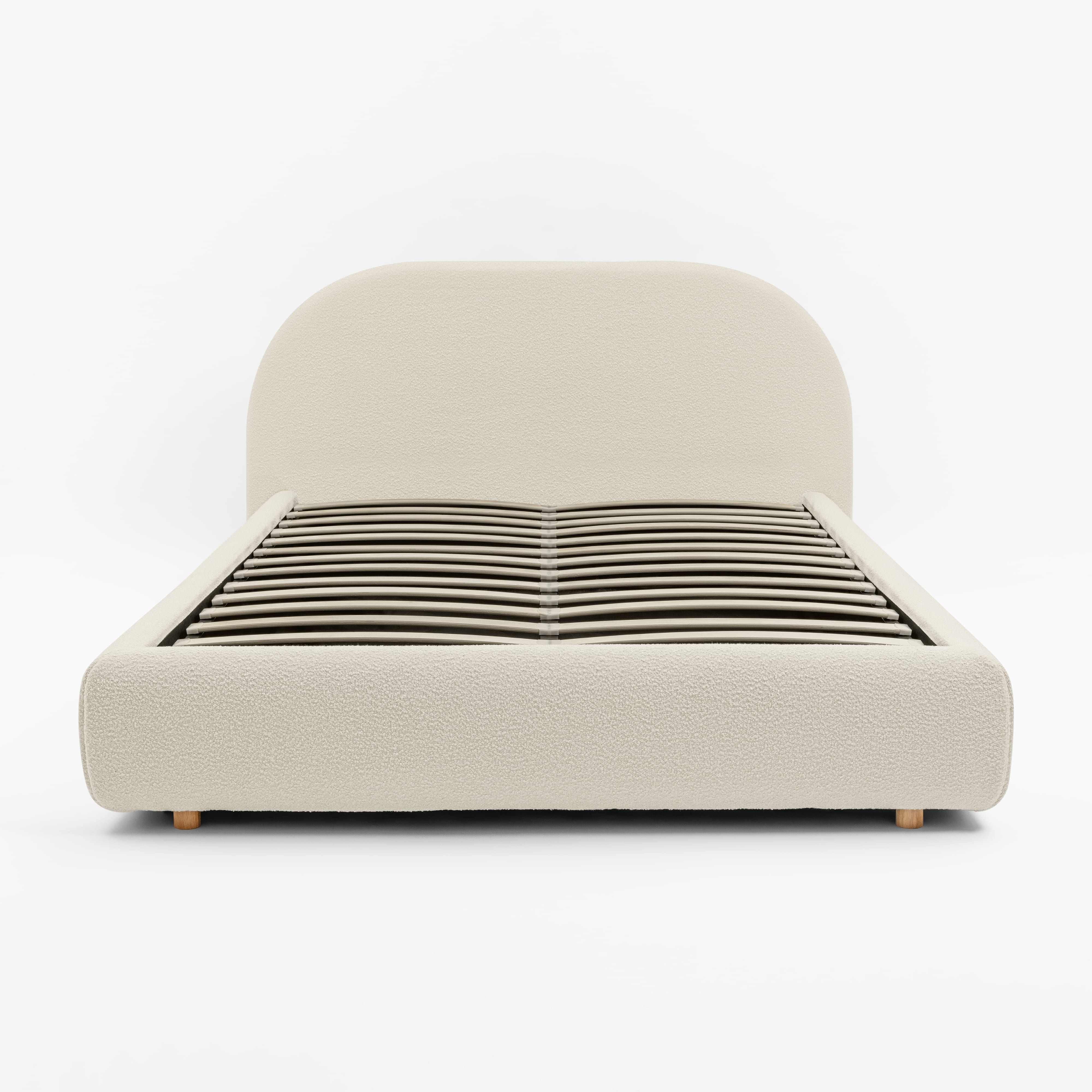 CLOUD Bouclé Bed with Storage