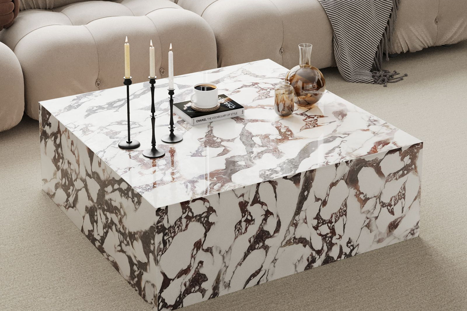 PEDRA - Stone Coffee Table - Square