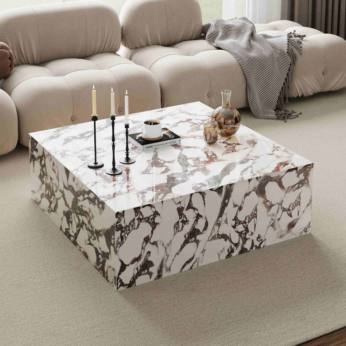 Stone Coffee Table - Square