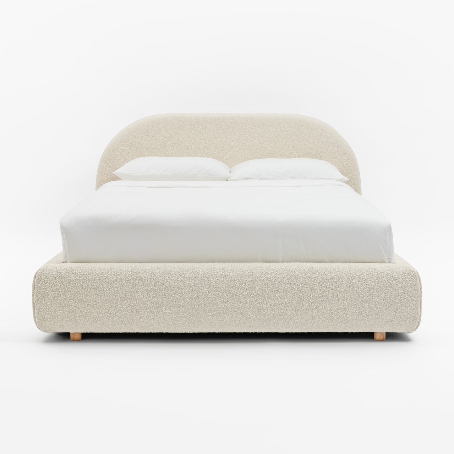 CLOUD Bouclé Bed with Storage