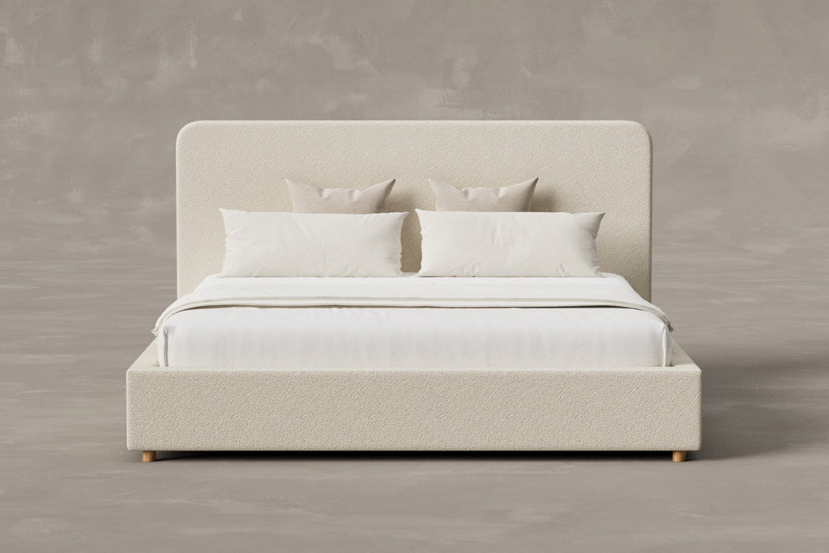CHORUS Bouclé Bed with Storage