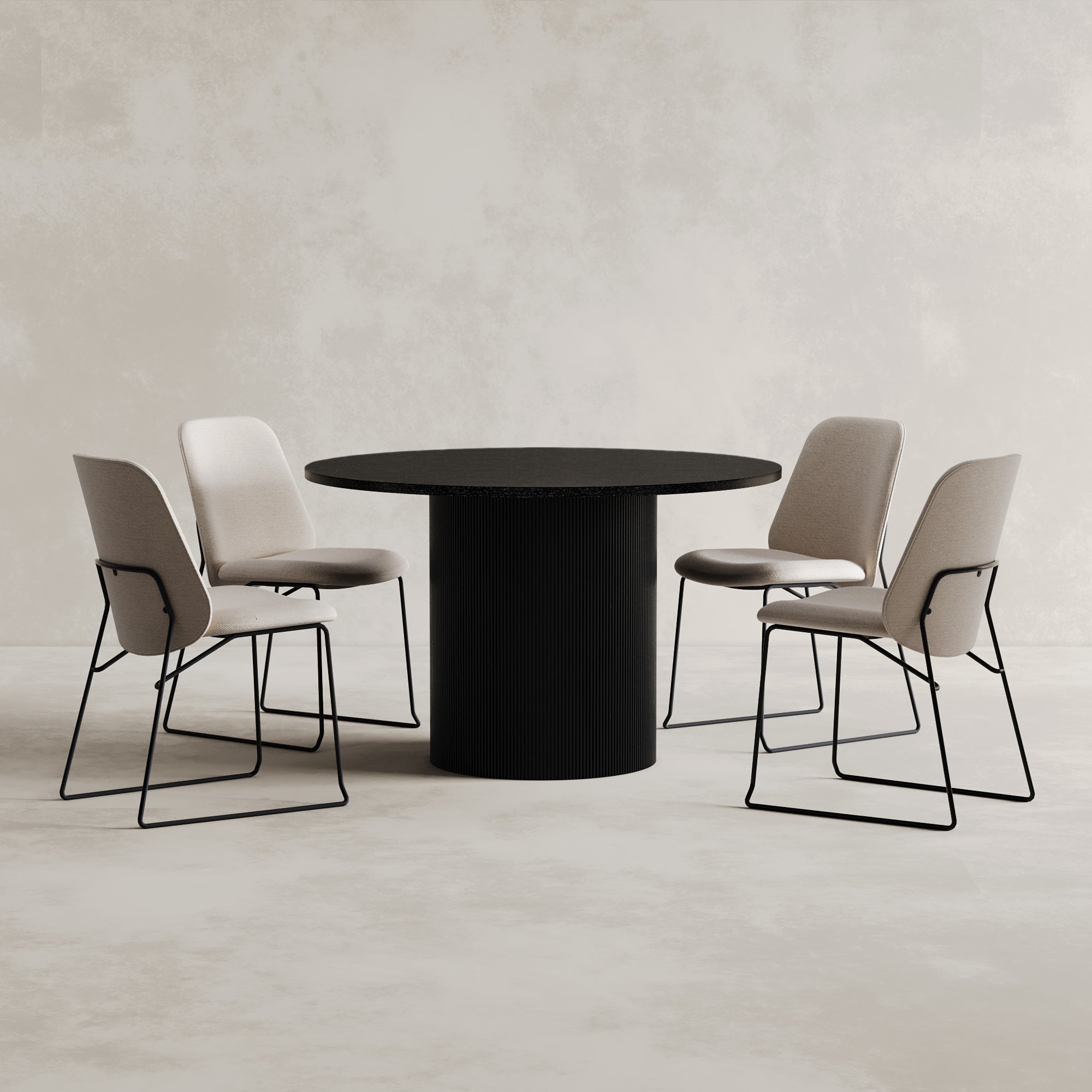 FLUTY Dining Table - Black