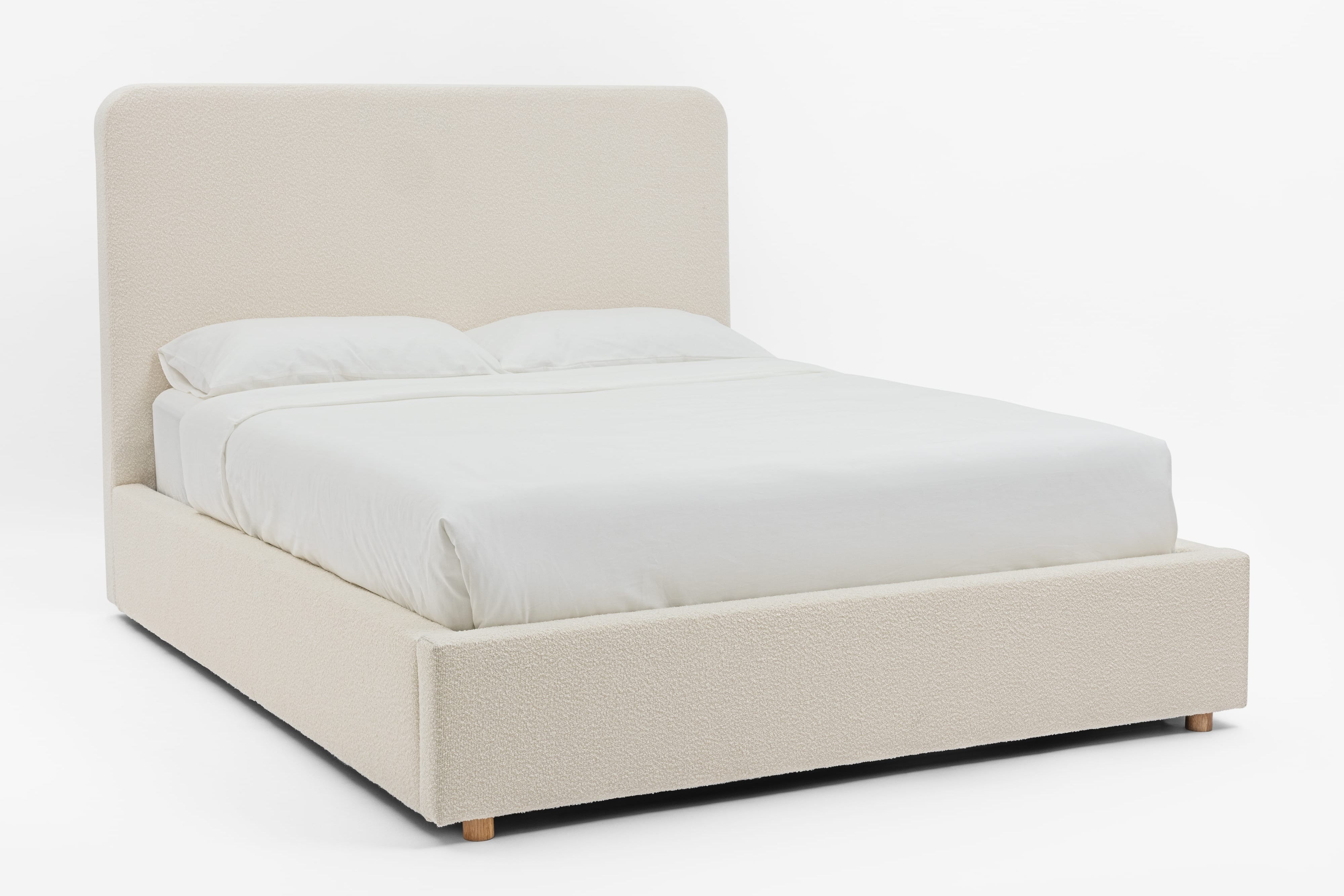 CHORUS Bouclé Bed with Storage