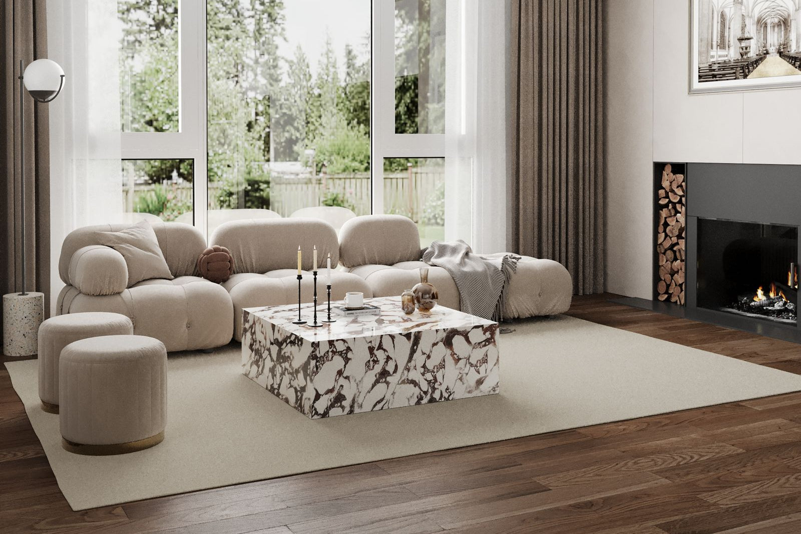 PEDRA - Stone Coffee Table - Square