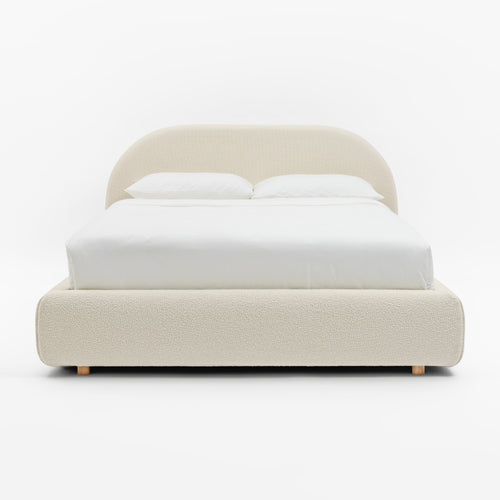 CLOUD Bouclé Bed with Storage
