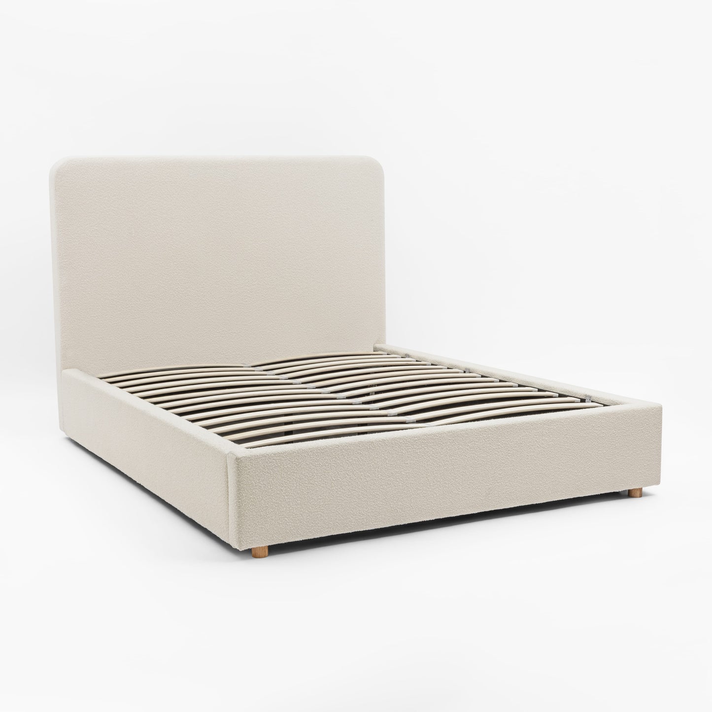 CHORUS Bouclé Bed with Storage