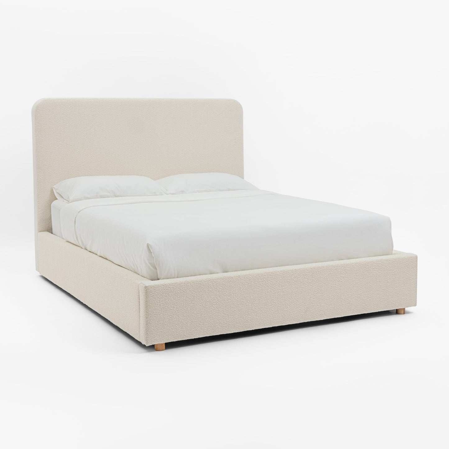 CHORUS Bouclé Bed with Storage