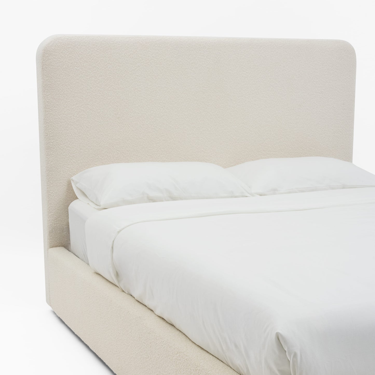 CHORUS Bouclé Bed with Storage