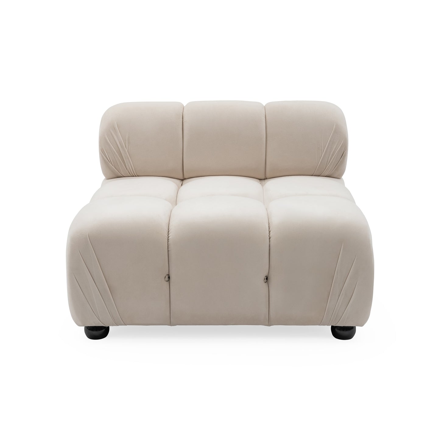 BELLA Accent Chair - Light Beige Velvet