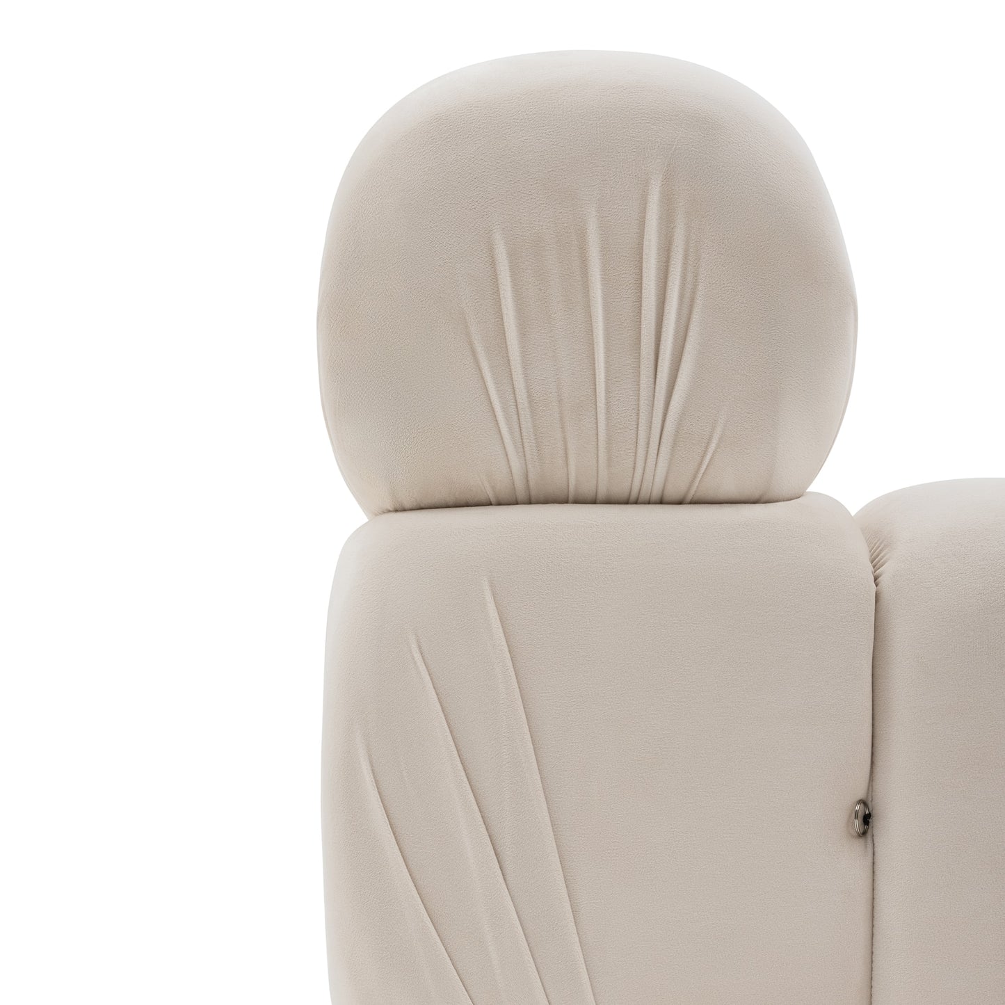 BELLA Accent Chair - Light Beige Velvet